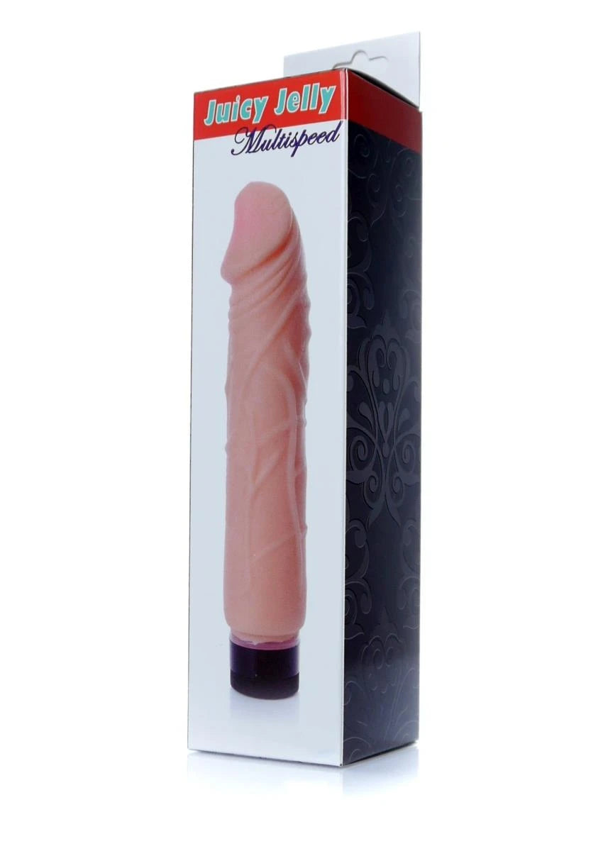Klasszikus vibrátor Juicy 22 cm – testszínű | Favorites
