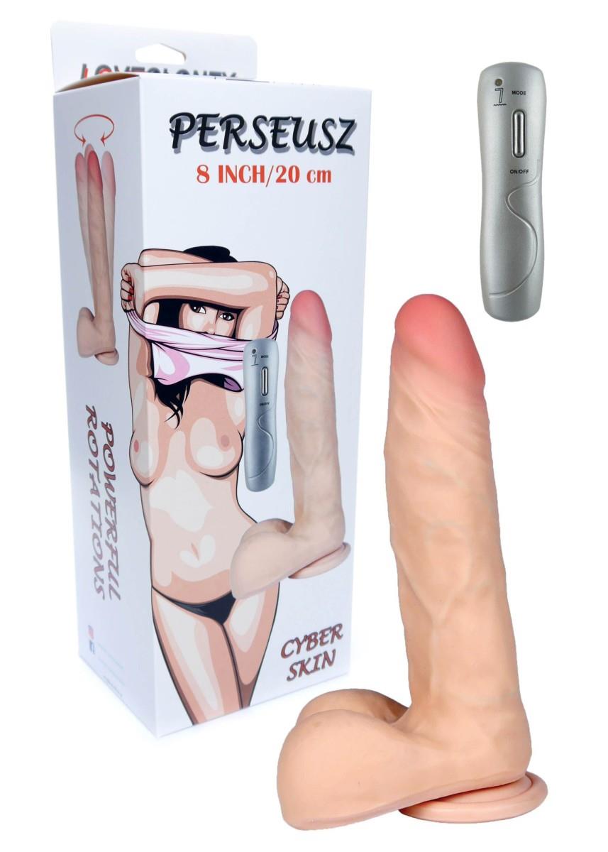 Vibrador realista Perseusz Loveclonex 8″-Rotation – con mando a distancia, nude | Favorites
