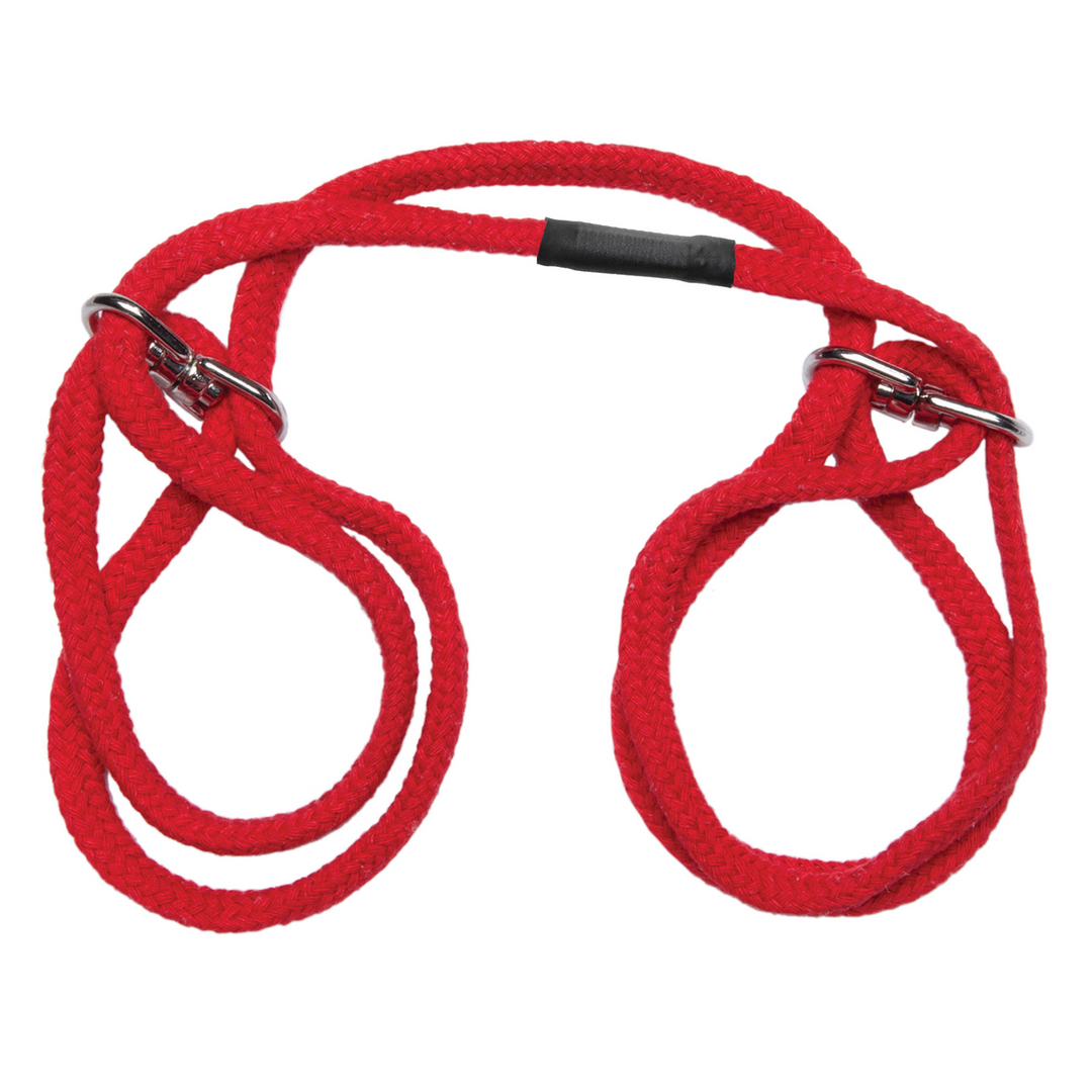 Manette 100% Wrist Ankle Cuffs – rossa | Doc Johnson
