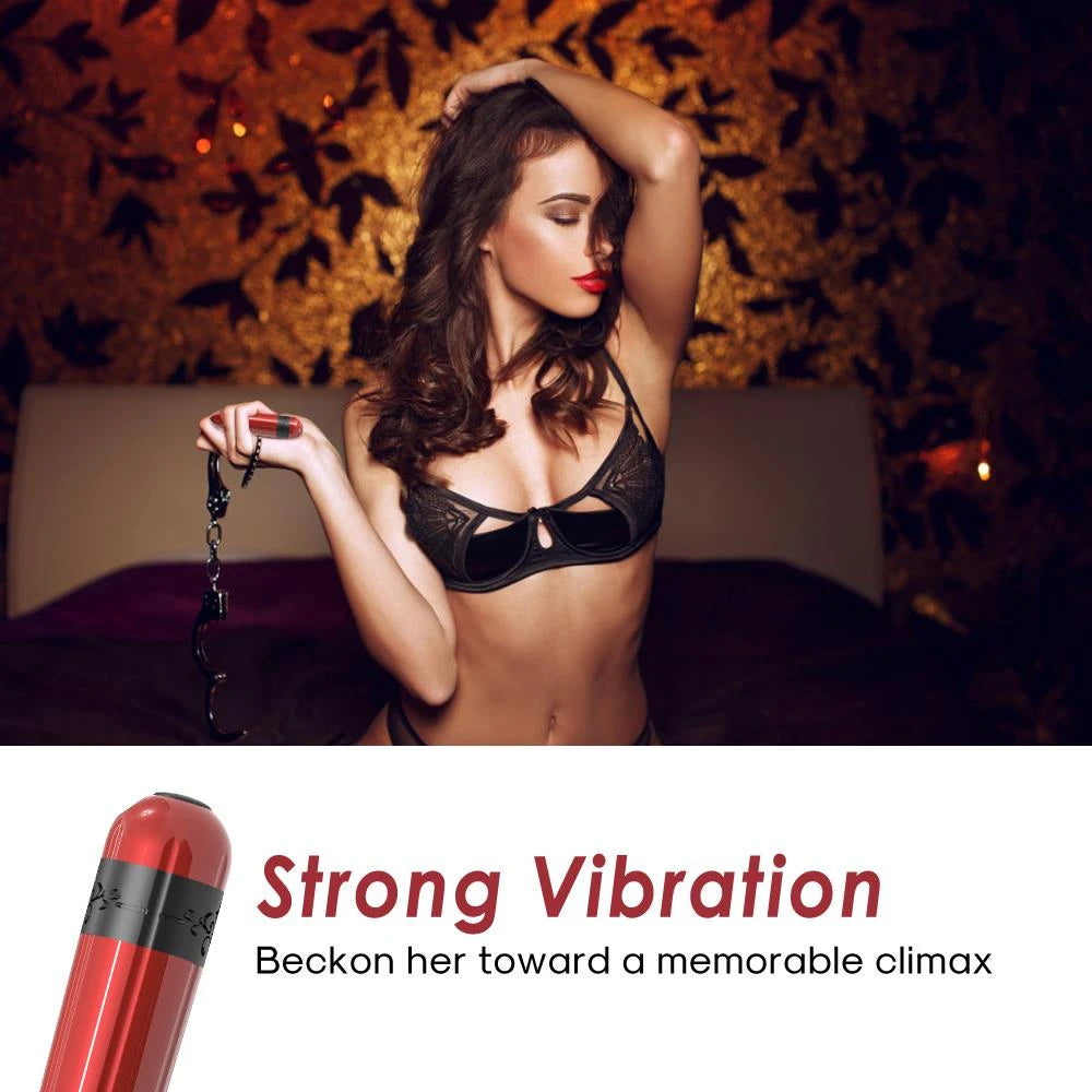 Mini vibratore Rocket 9 funzioni – ricaricabile, rosso | Favorites