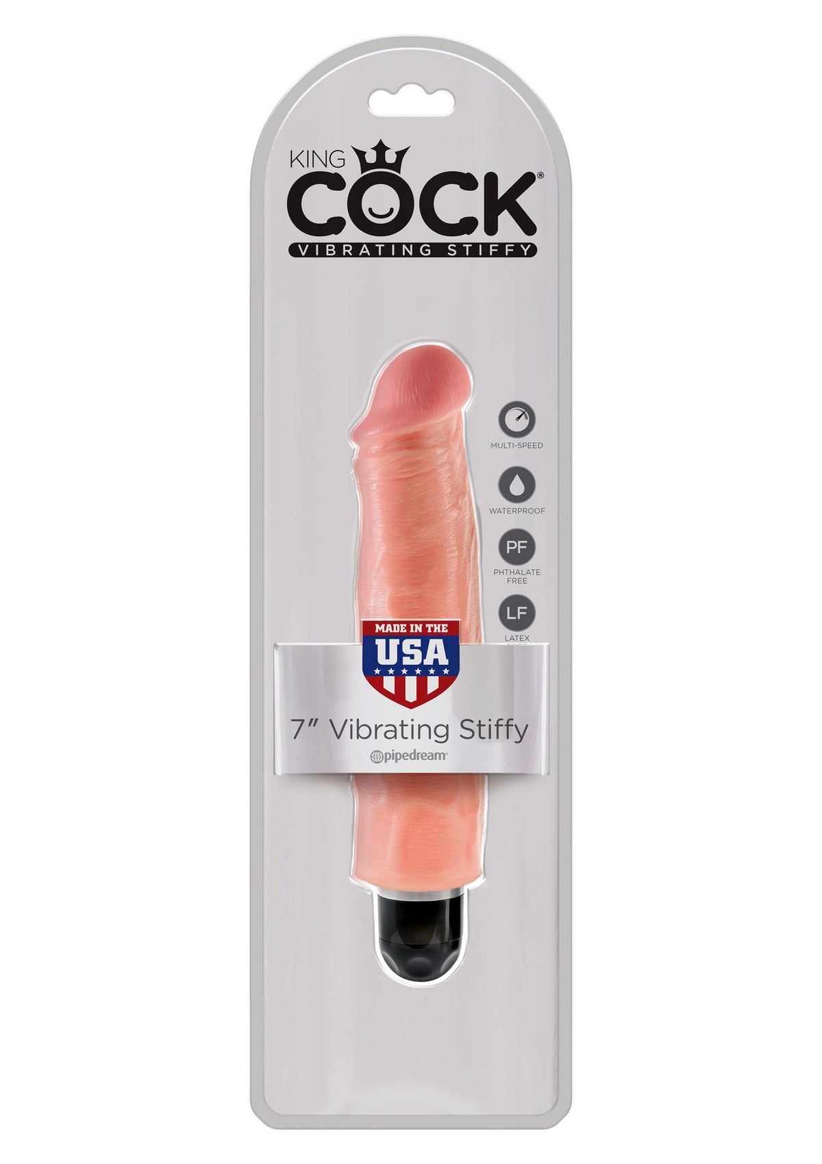 Vibratore realistico Stiffy tone 22 cm – nude | King Cock
