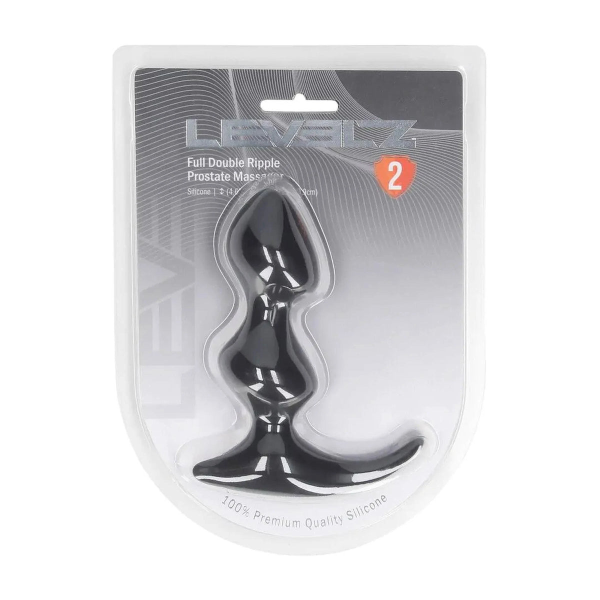 Masseur de prostate Full Ripple – double, noir | Levelz
