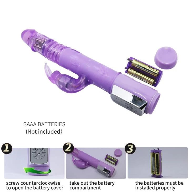 Vibrador rabbit 12 funciones – con empuje, rotatorio | Baile