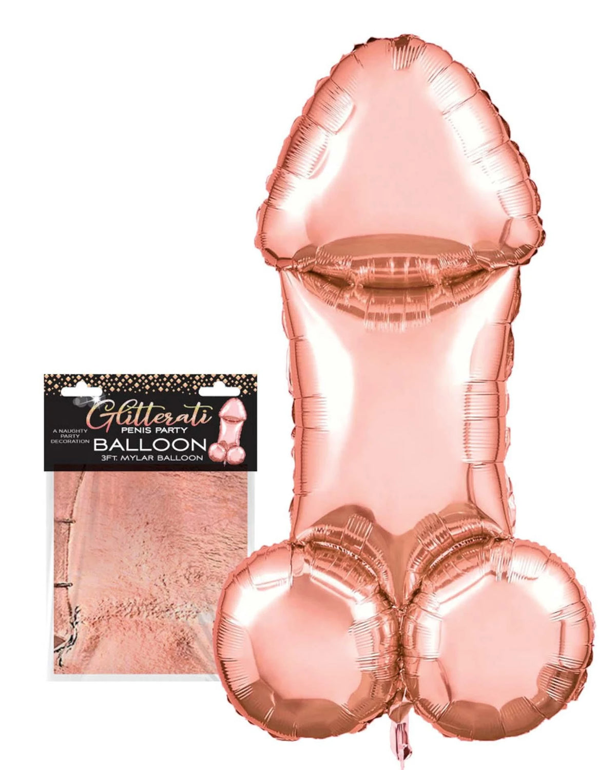 Gadget scherzoso Glitterati 3ft Mylar Balloon | LITTLE GENIE PRODUCTIONS