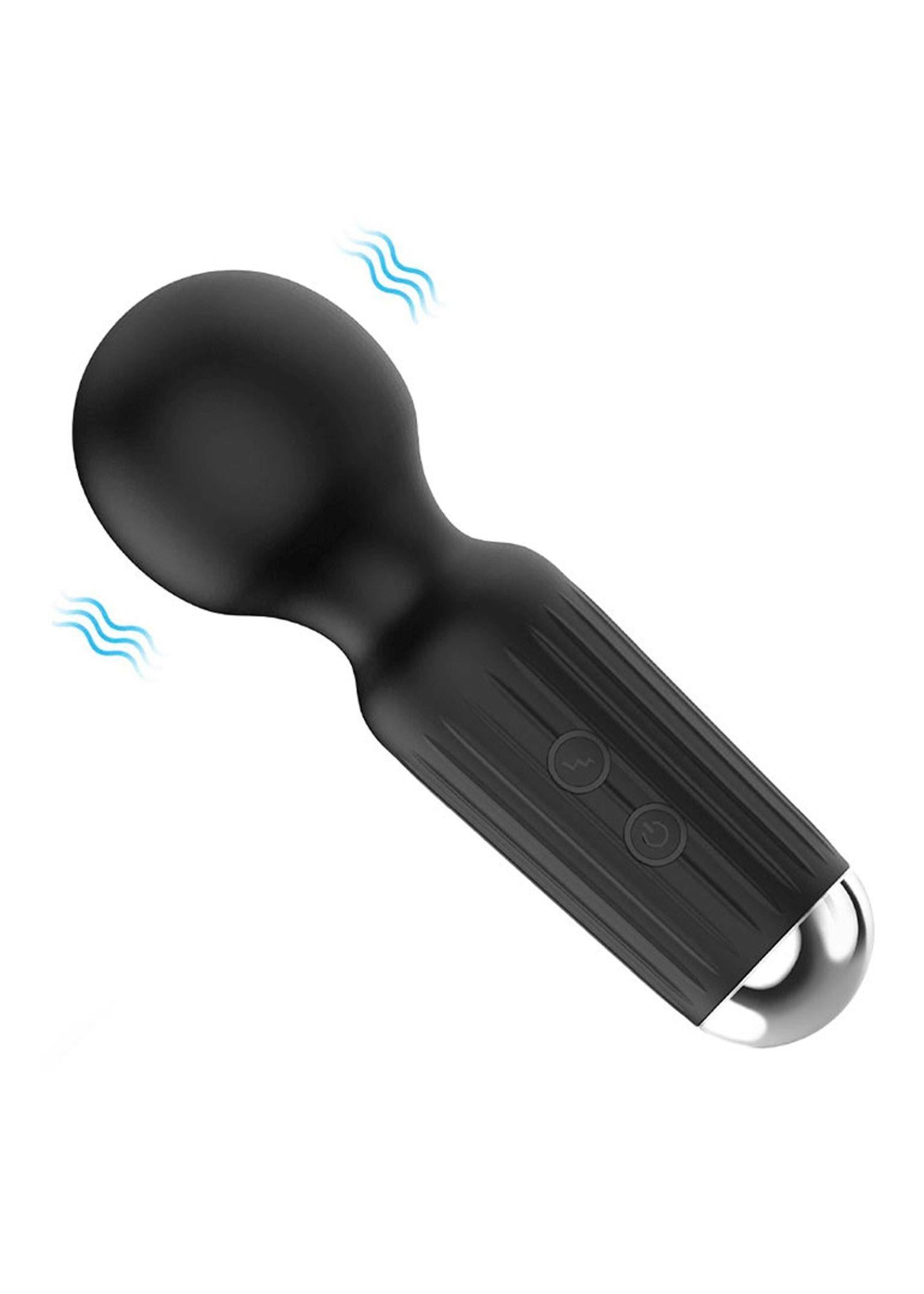 Stymulator - Mini-masseur rechargeable USB 20 fonctions - Noir