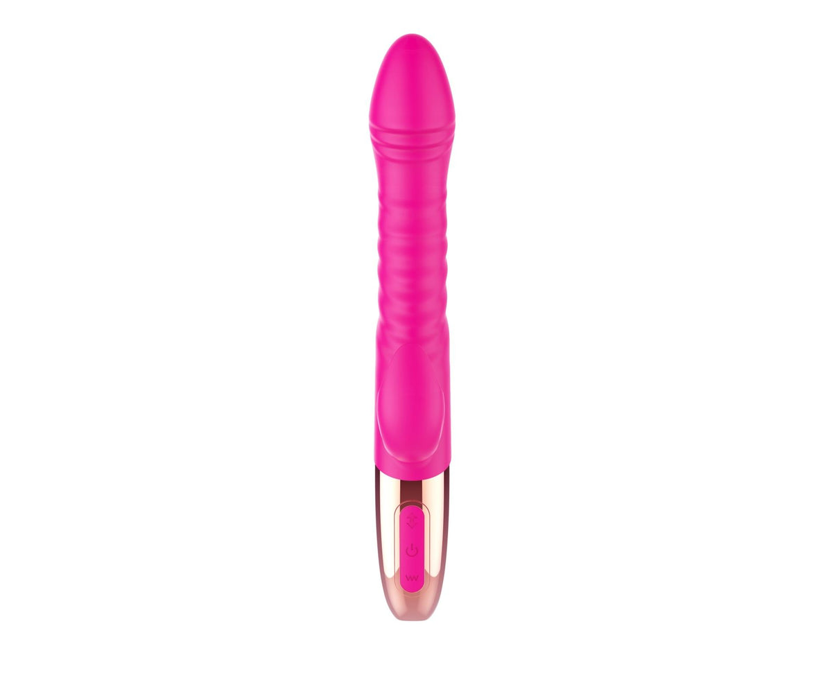 Vibrador rabbit 10 funciones – recargable, con calor, fucsia | Favorites