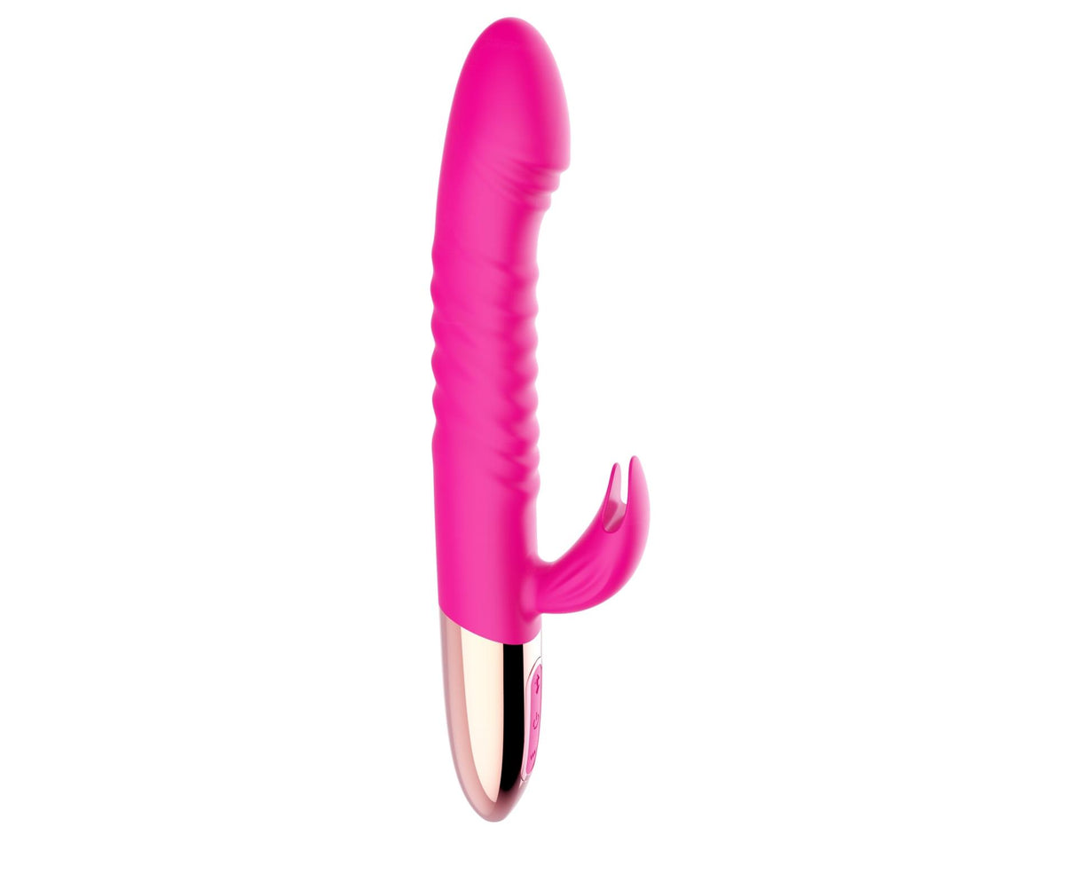 Vibrador rabbit 10 funciones – recargable, con calor, fucsia | Favorites