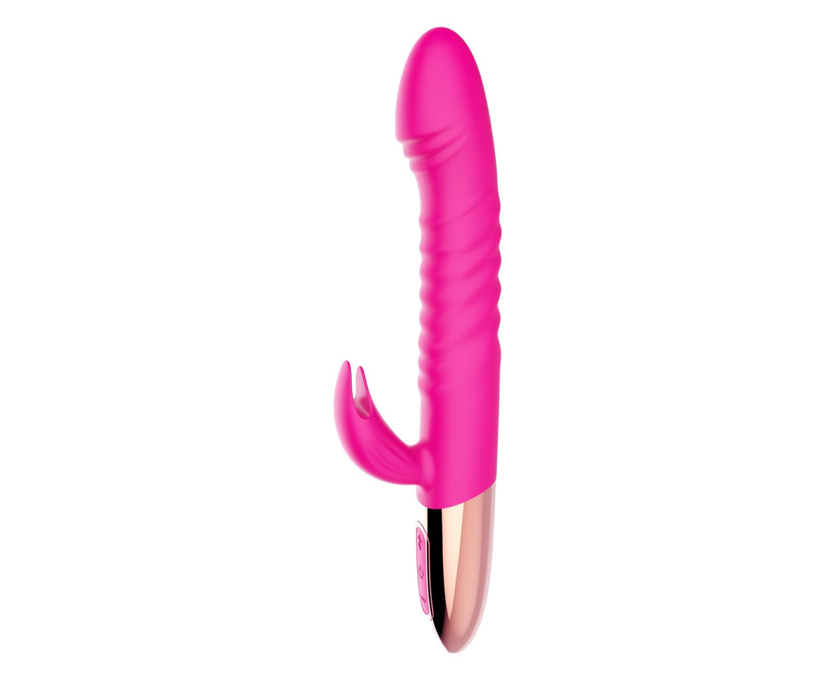 Vibrador rabbit 10 funciones – recargable, con calor, fucsia | Favorites
