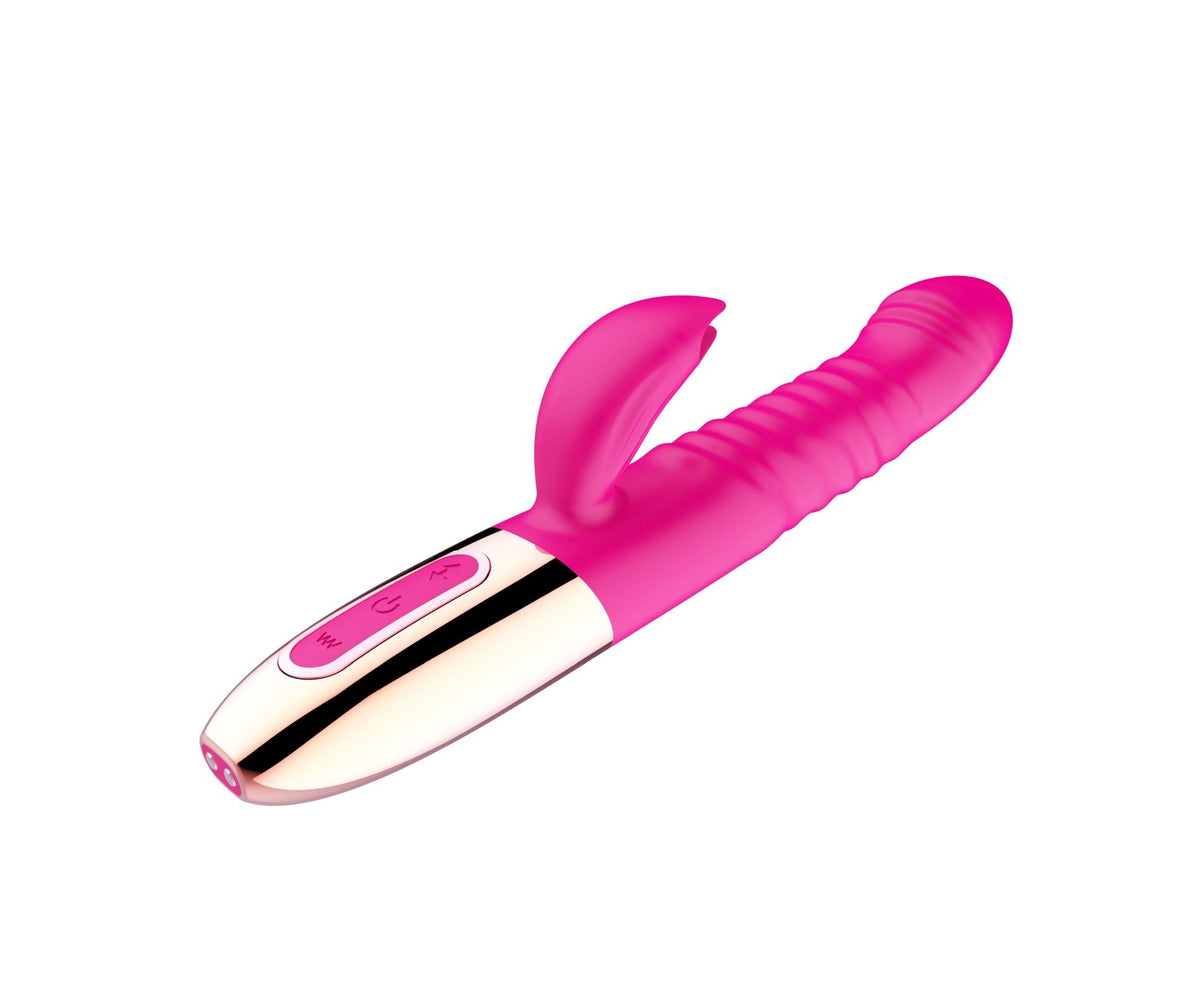 Vibrador rabbit 10 funciones – recargable, con calor, fucsia | Favorites