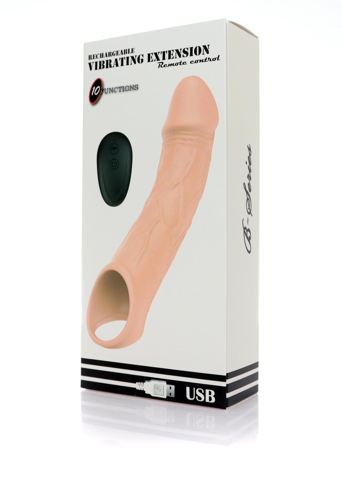 Capa para pénis 10 funções – com controlo remoto, recarregável, nude | Favorites