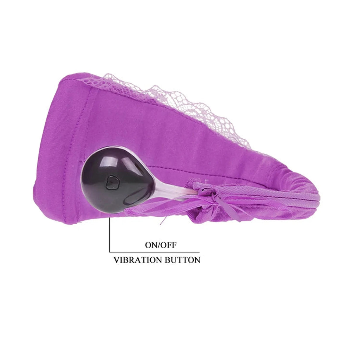 Estimulador de clitóris Invisible 10 funções – com controlo remoto, rosa | Baile
