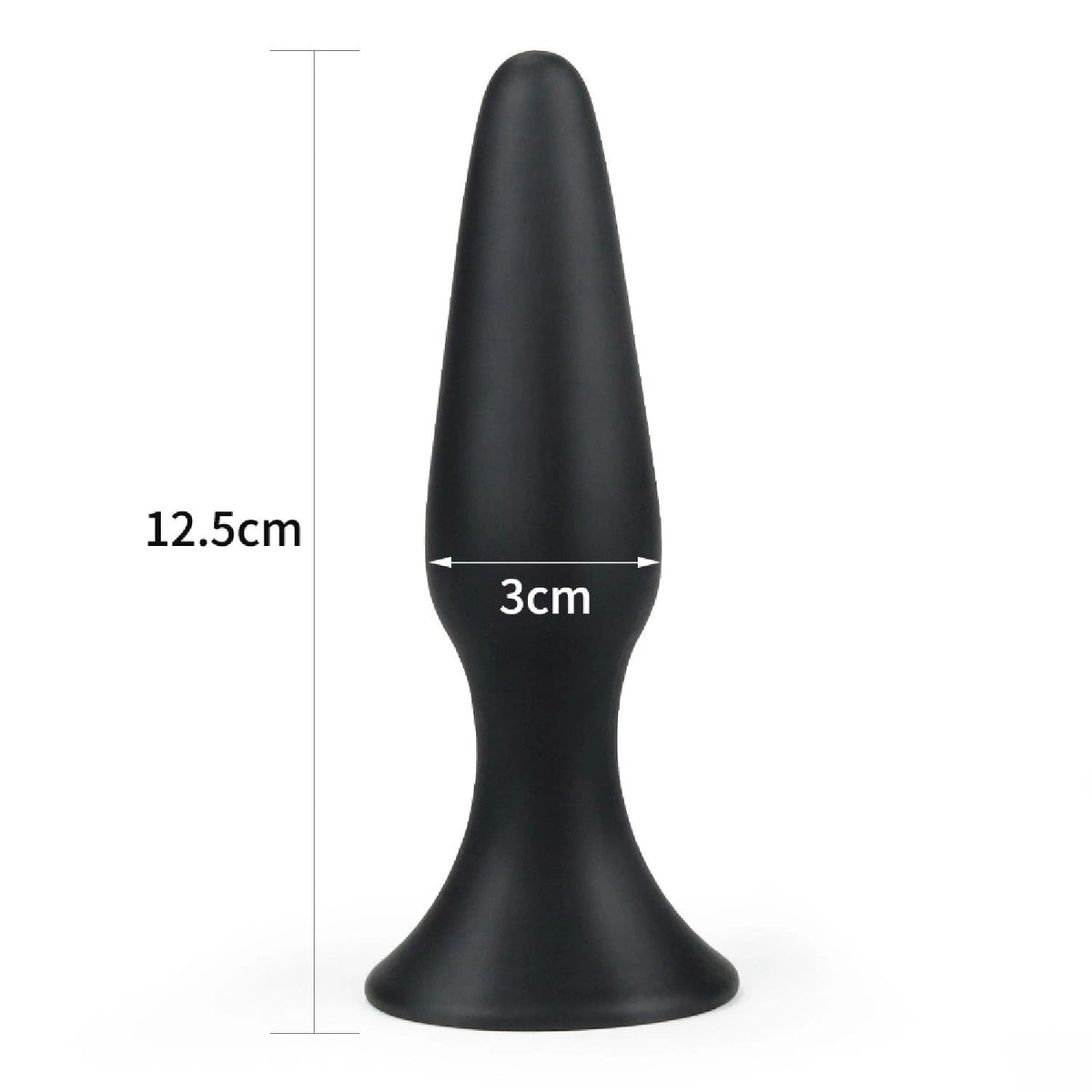 Plug anale Lure 12.5 cm – vibrante, nero | Lovetoy