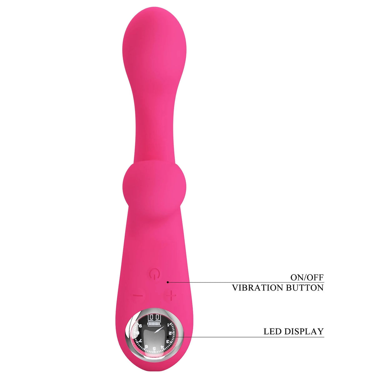Vibrador rabbit Skylar thumping 10 funções – recarregável, rosa | Pretty Love