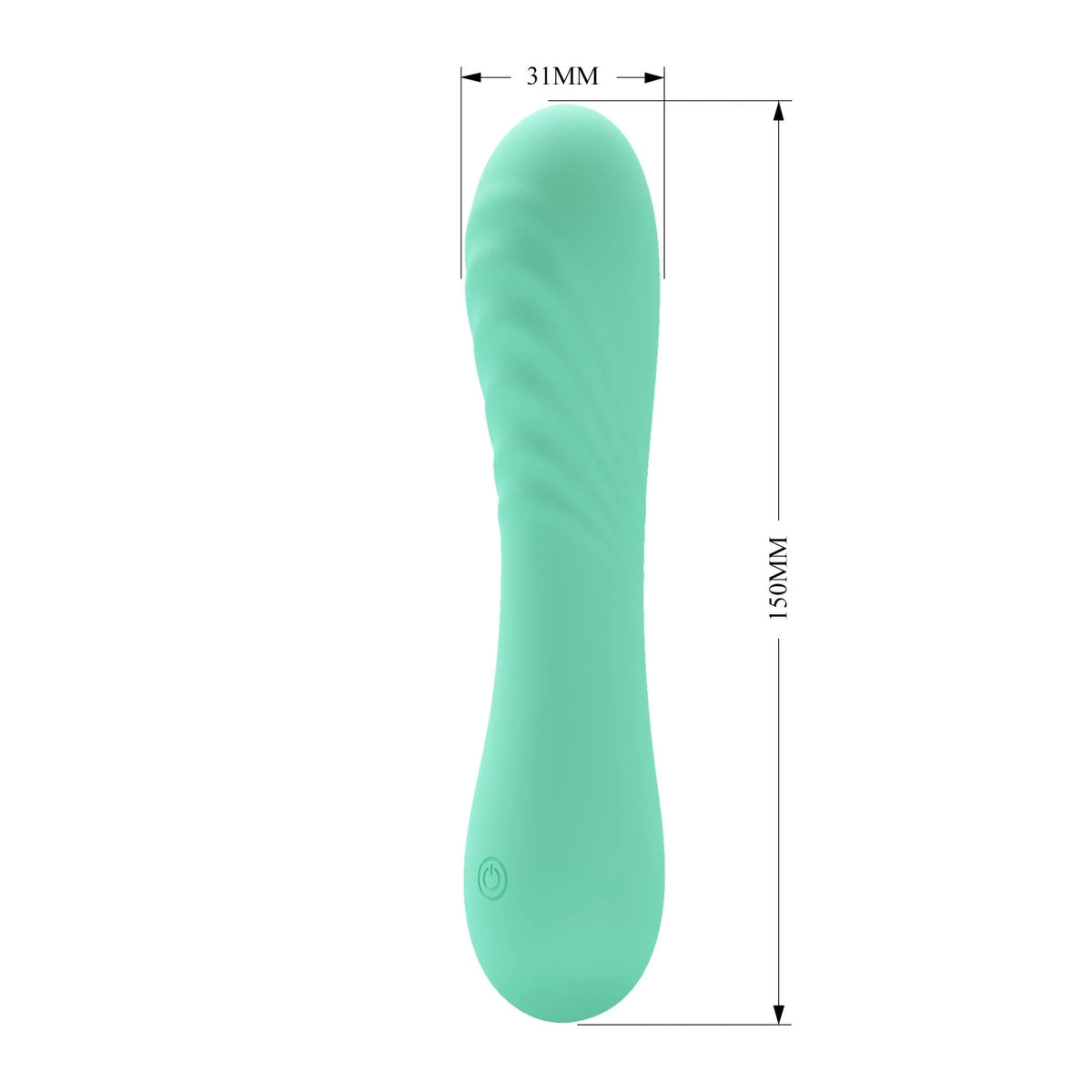 Classic vibrator Alexisrose 10 functions – light blue | Pretty Love