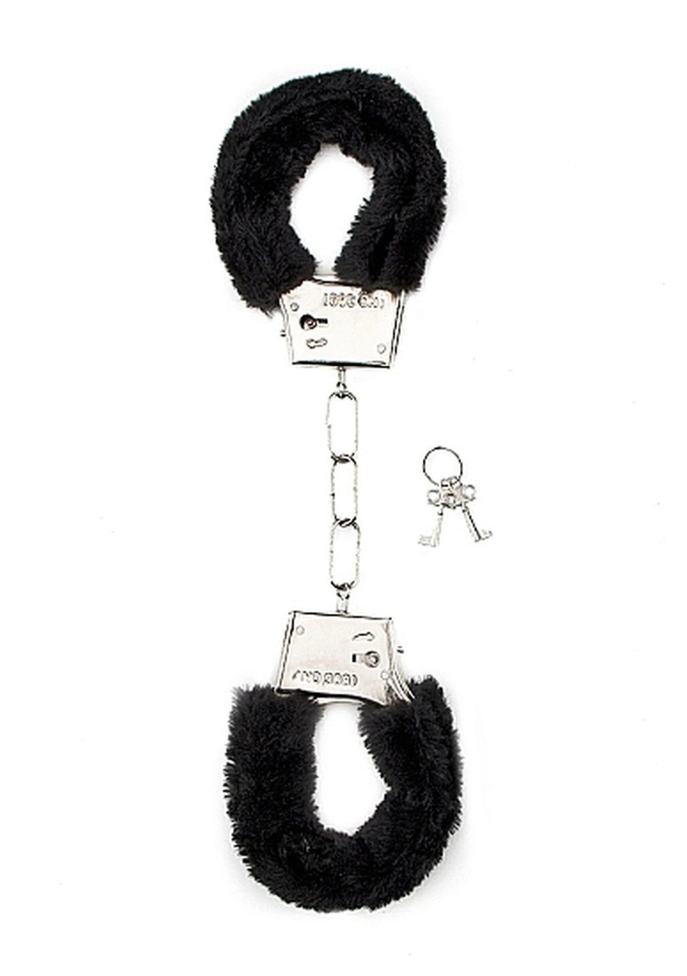Menottes en fourrure - Noires