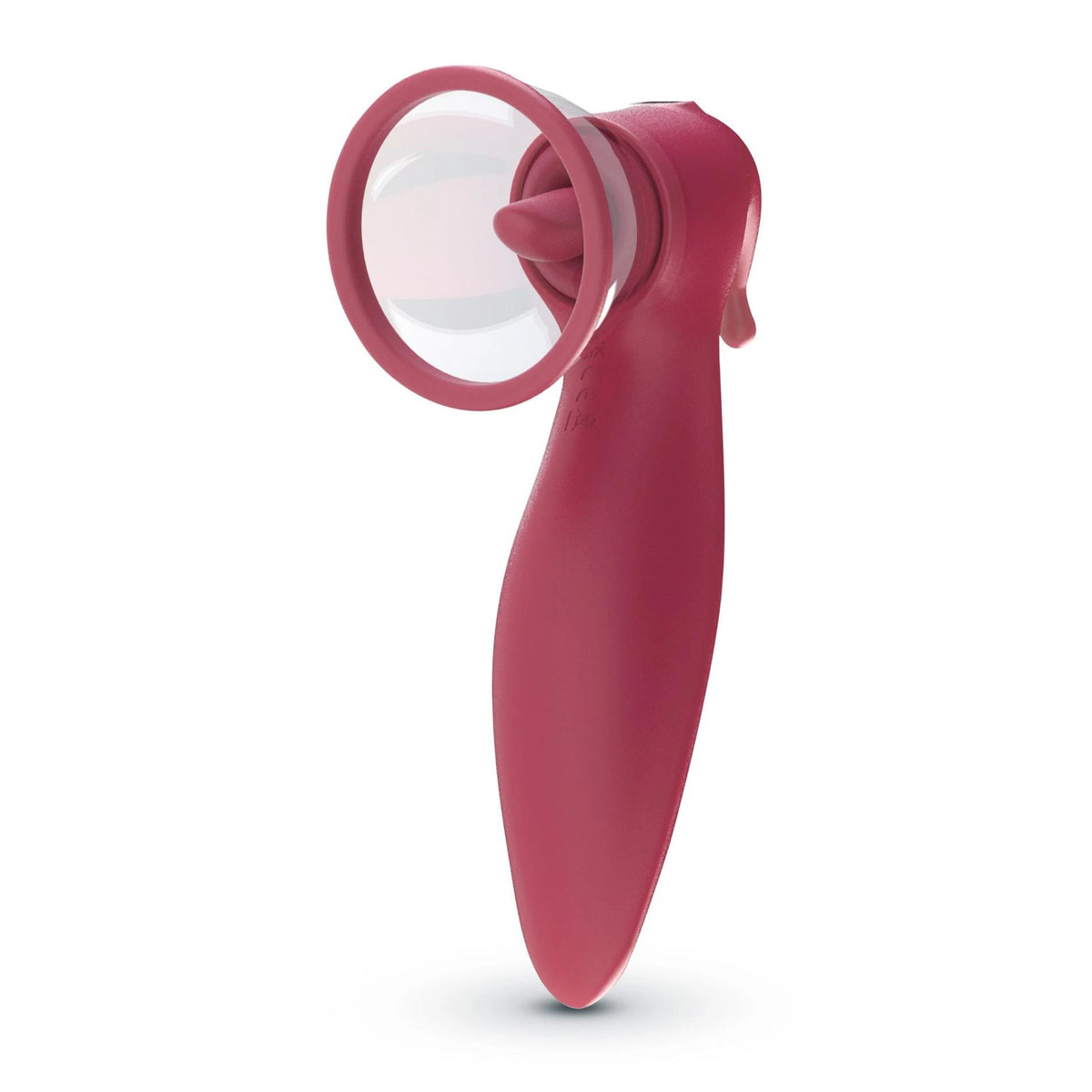 Clitoral stimulator Saci 7 functions – with suction cup, red | Crushious