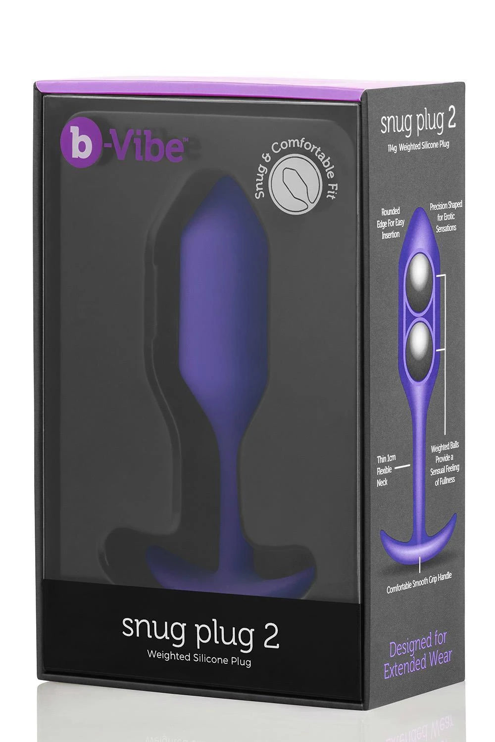 Plug anale Snug 10.5 cm – viola | b-Vibe