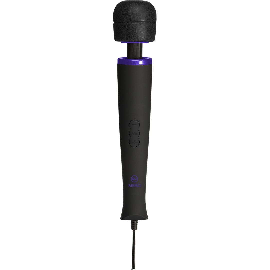 Power Wand - Vibrateur de massage ultra puissant en silicone - Noir