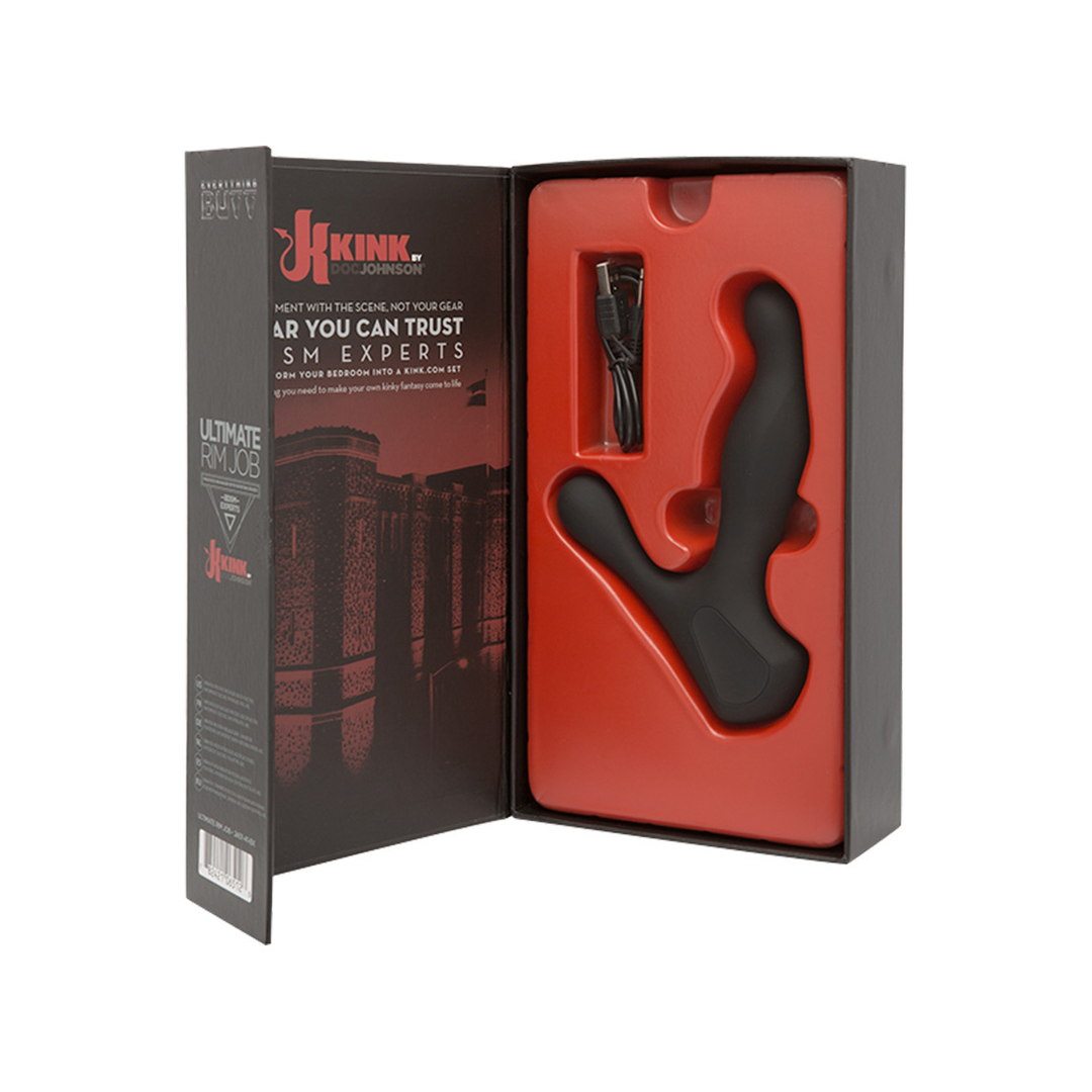 Massaggiatore prostatico Edges 10 funzioni – rotante, nero | Doc Johnson