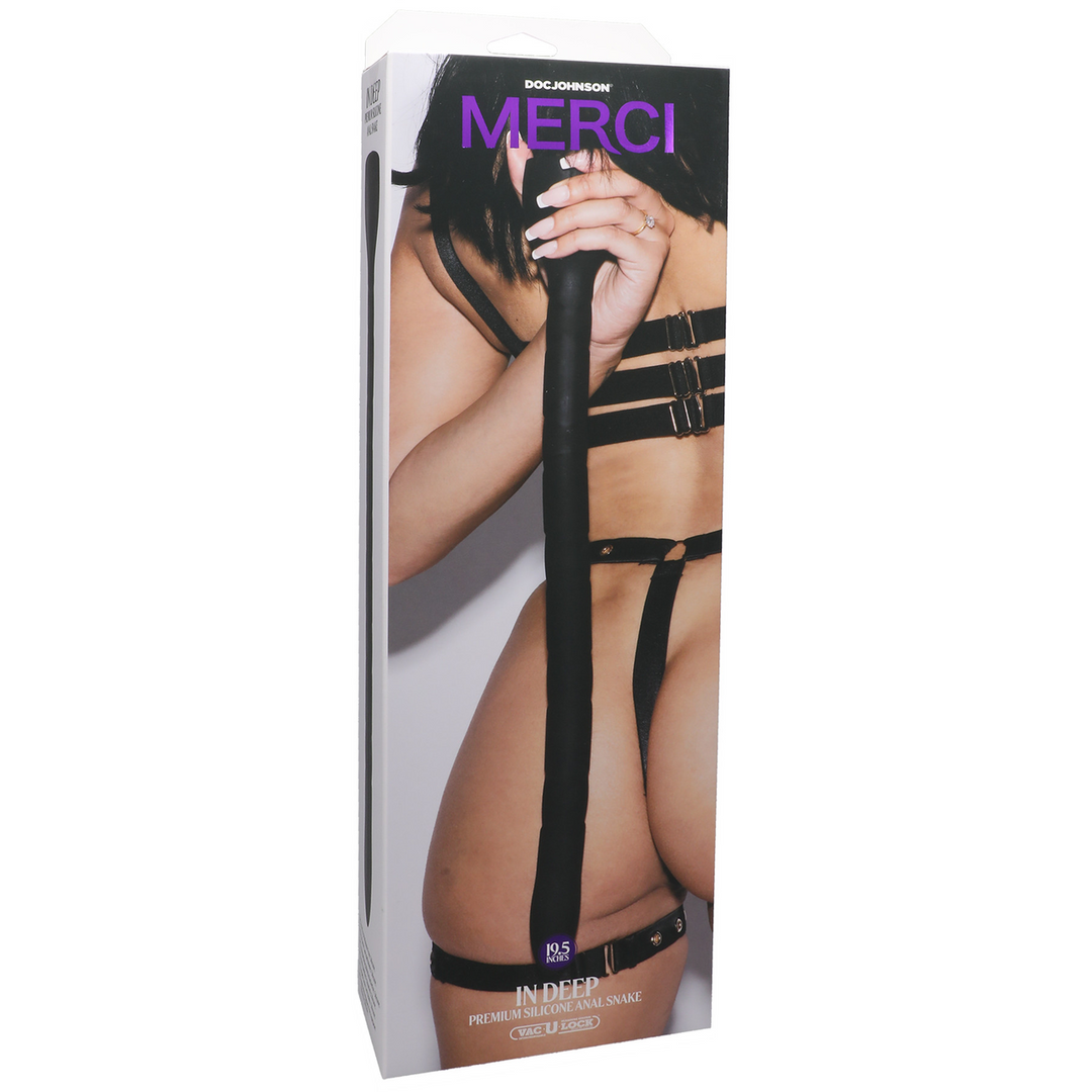 In Deep - Serpent anal premium en silicone - Noir