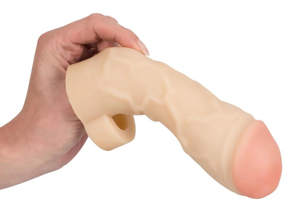 Penis sleeve Thicker Bigger 17 cm – nude