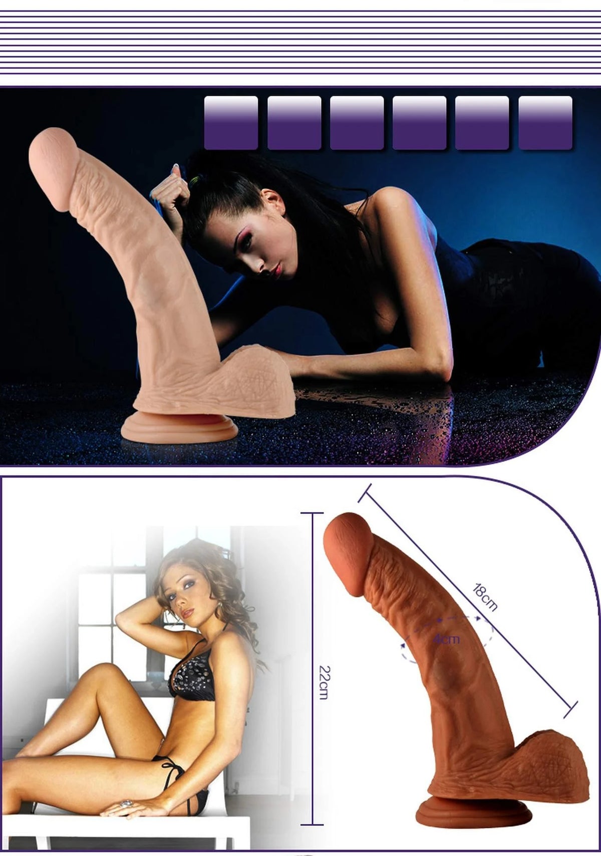 Dildo 8.5″ Extreme 3 Stufen – mit Saugnapf, vibrierend, hautfarben 21 cm | Lovetoy