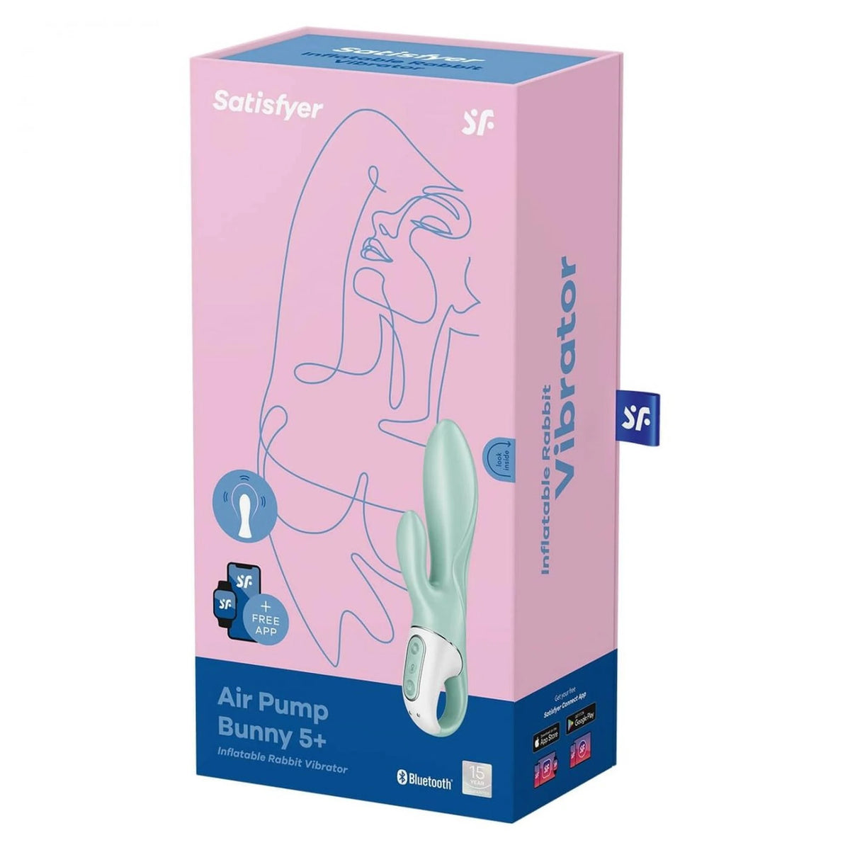 Pompa per il pene Air Connect – controllo da app, vibrante, verde | Satisfyer