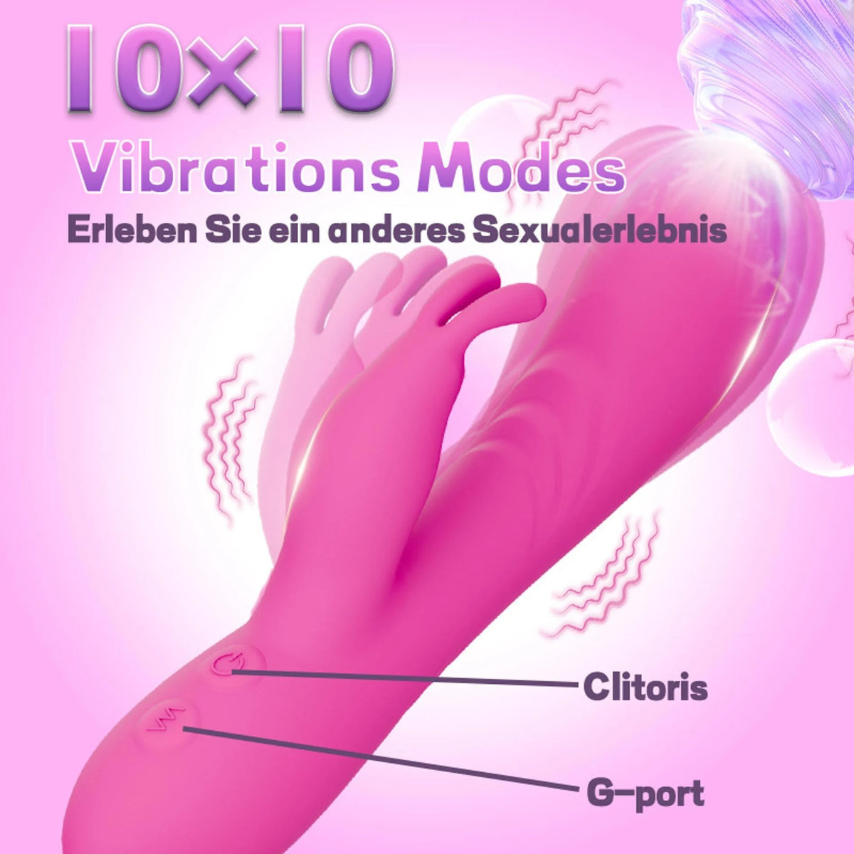 Vibratore rabbit Jade – ricaricabile, fucsia | Favorites