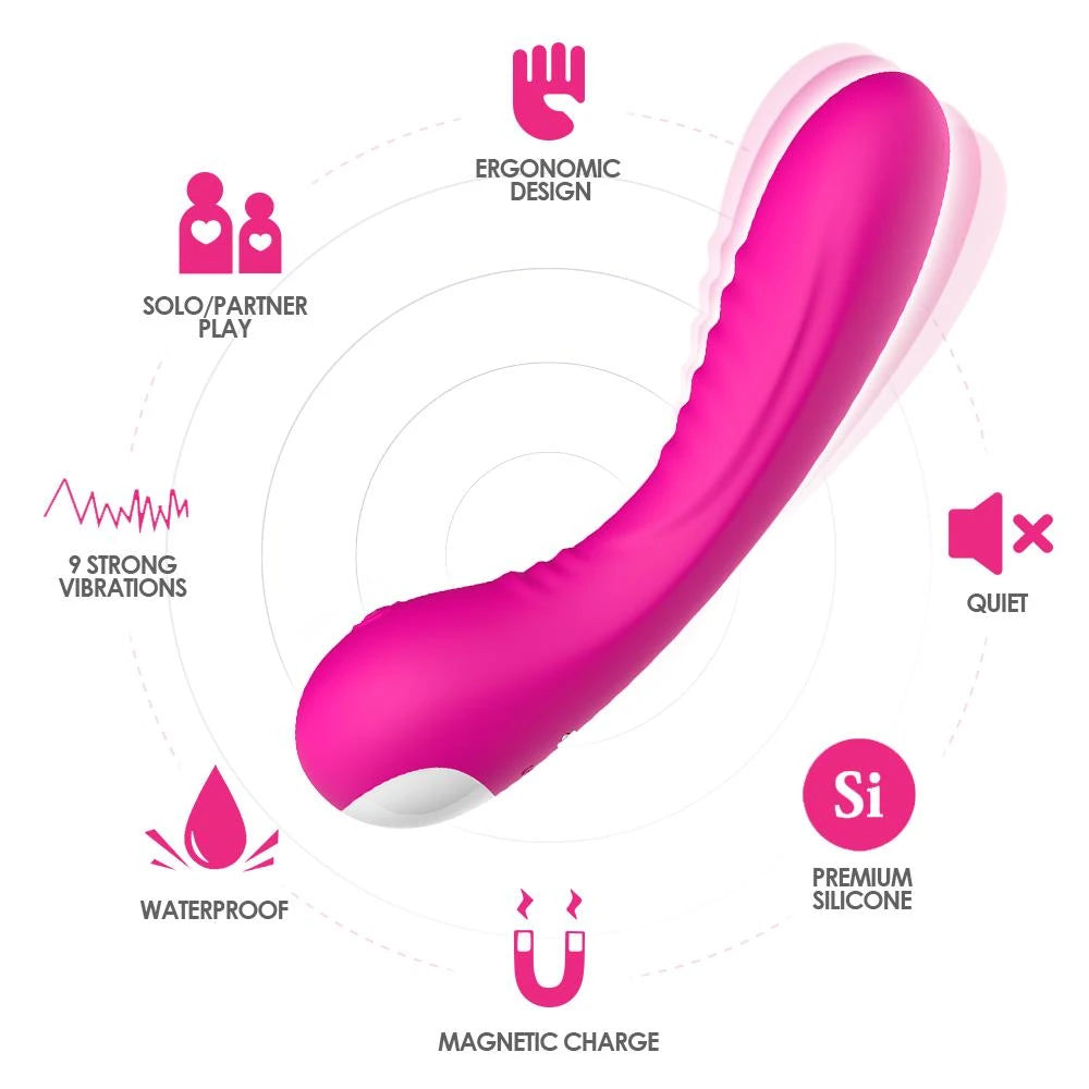 Vibratore punto G Legend 9 funzioni – ricaricabile, fucsia | Favorites