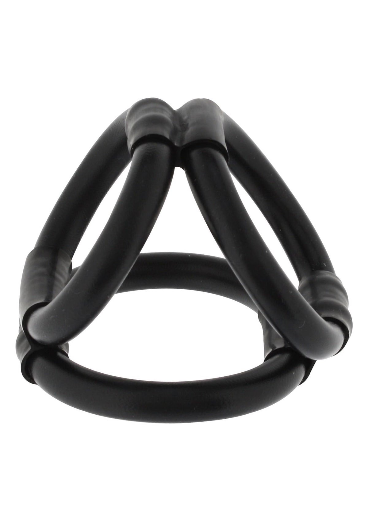 Anello fallico Tri Cage – nero | Seven Creations