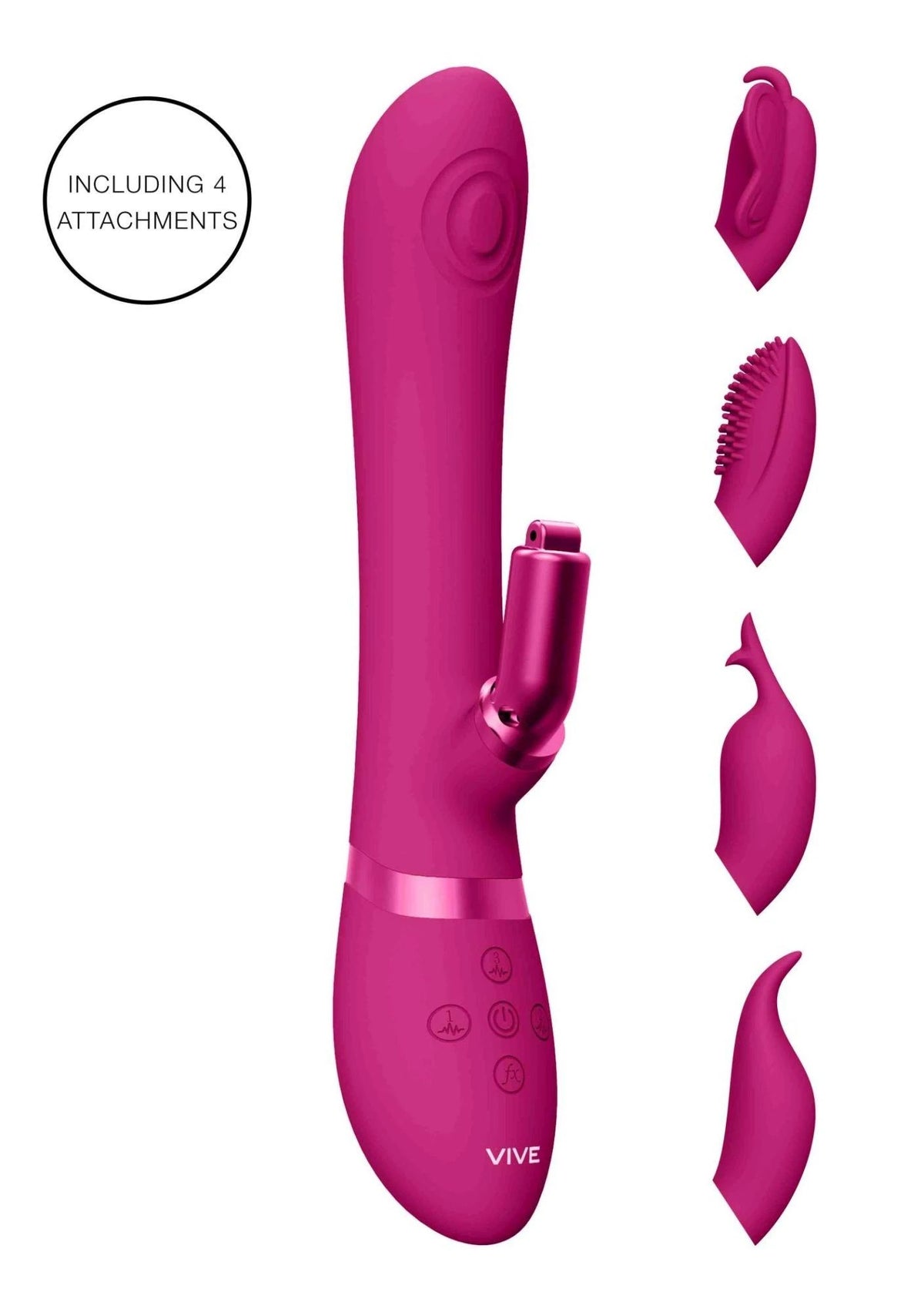 Vibratore rabbit Etsu Pulse Wave 10 funzioni – rosa | VIVE
