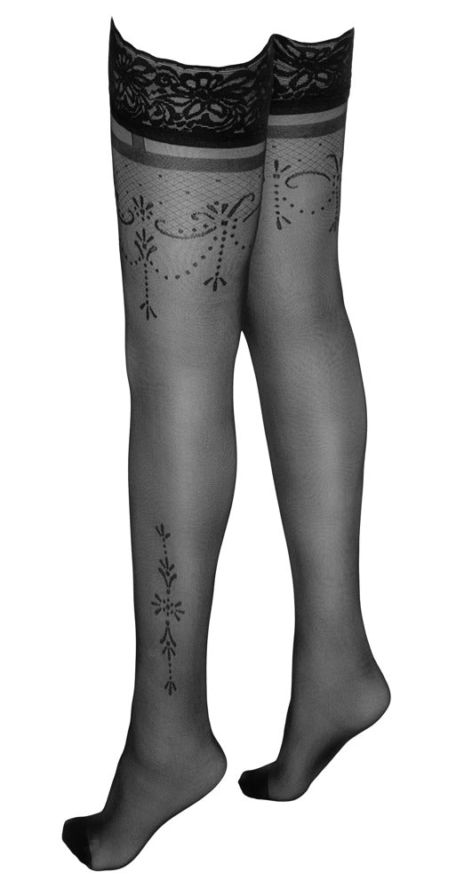 Meias Hold – preta 25206211611 | Cottelli LEGWEAR