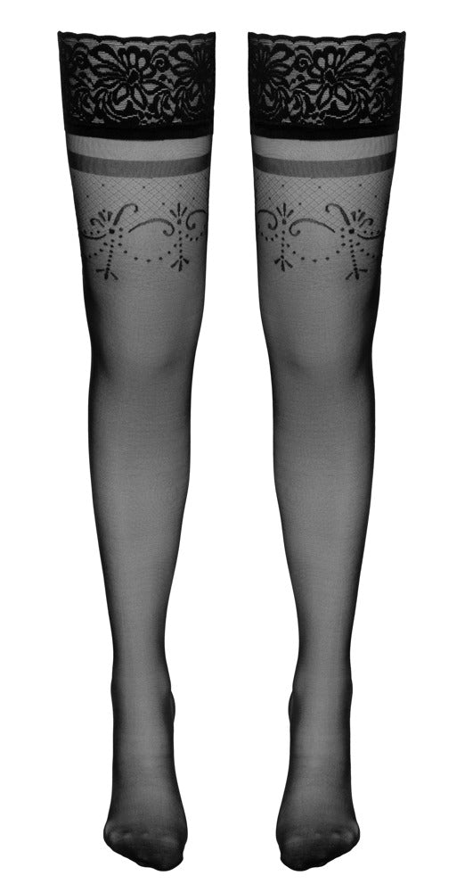 Meias Hold – preta 25206211611 | Cottelli LEGWEAR