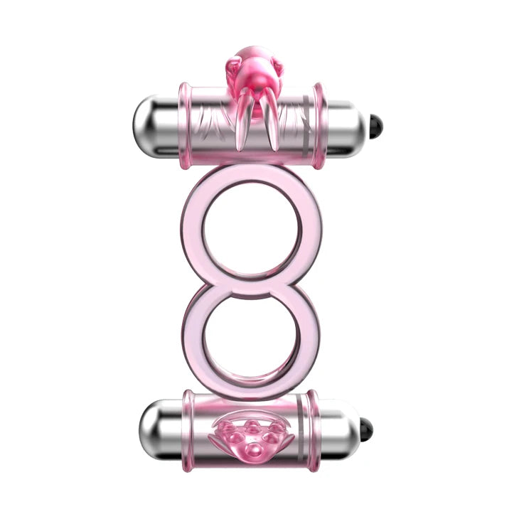 Anillo para el pene Snuggles 10 funciones – vibrador, rosa | Baile