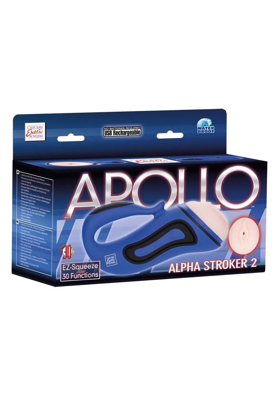 Maszturbátor Alpha Stroker 2 – kék | Calexotics