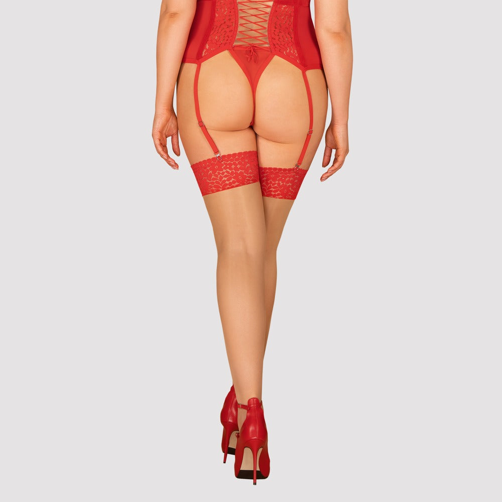 Medias Blossmina – roja | Obsessive