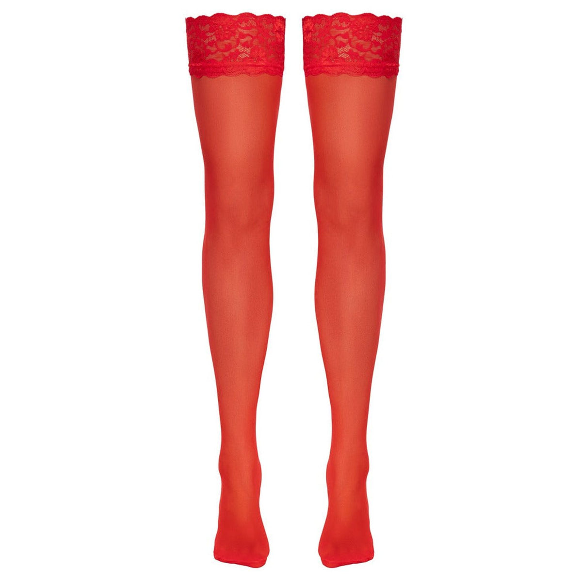 Calze – in pizzo, rossa | Cottelli LEGWEAR