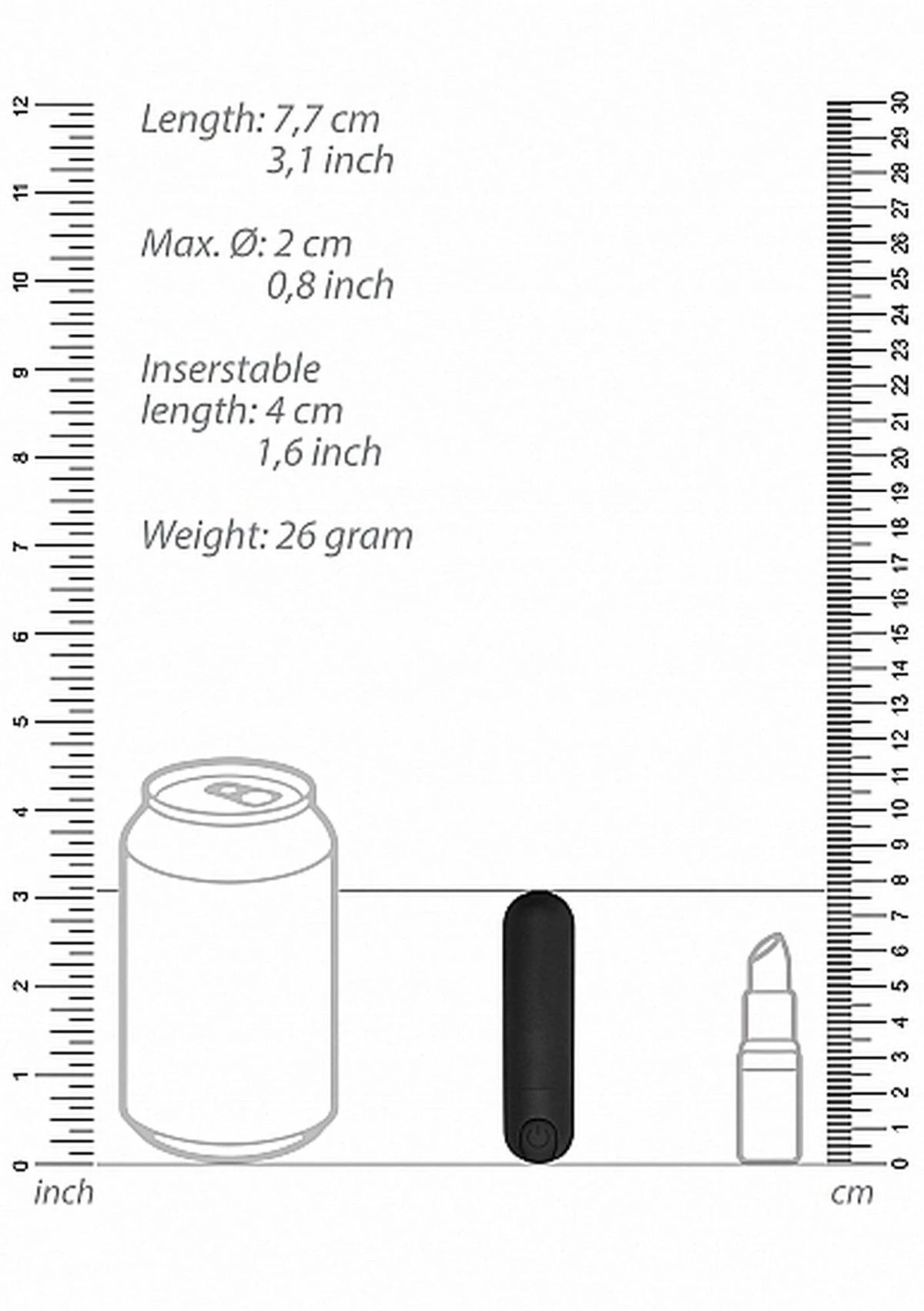 Bullet-Vibrator 10 Funktionen – wiederaufladbar, schwarz | Be Good Tonight