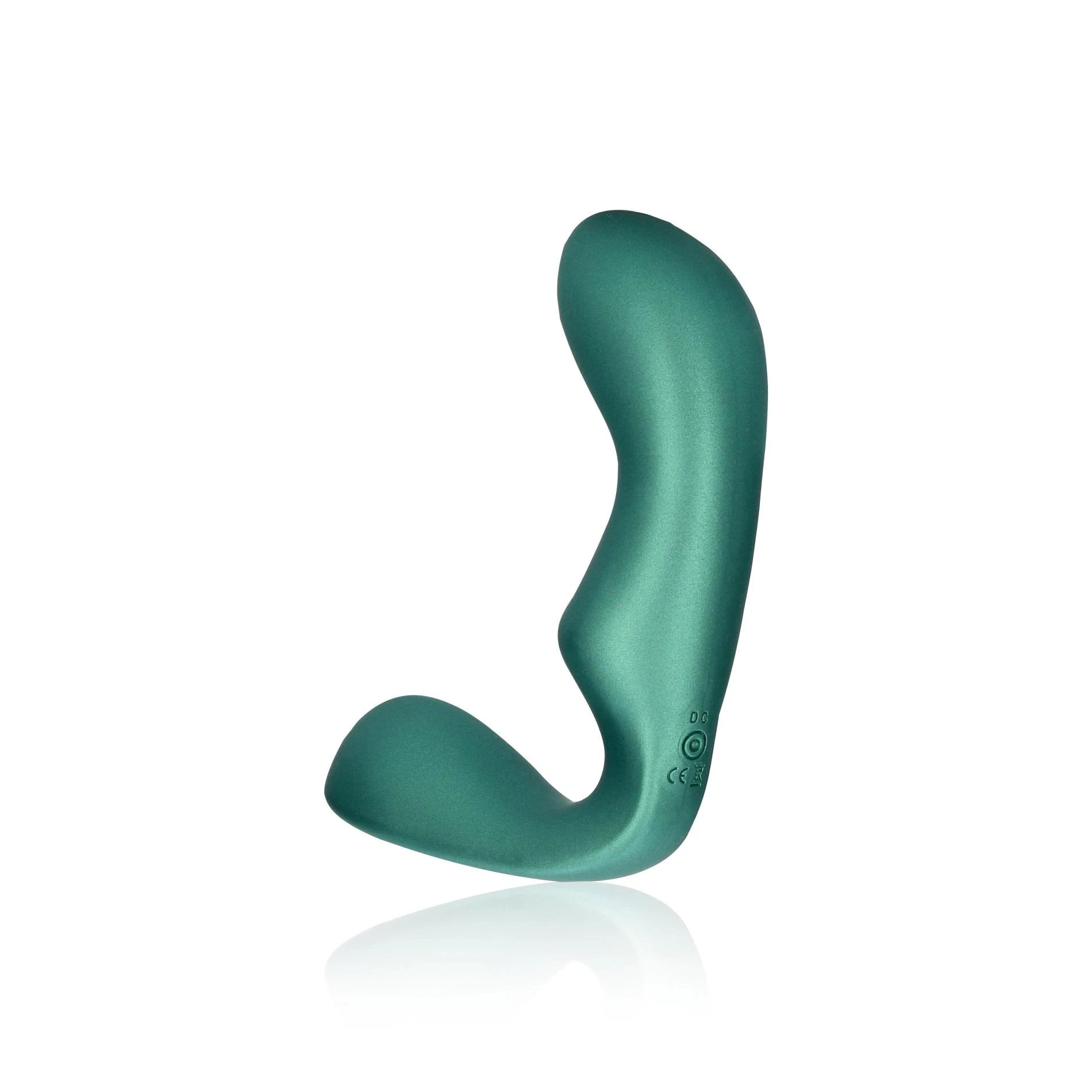Massaggiatore prostatico vibrante appuntito con telecomando - Verde metallizzato