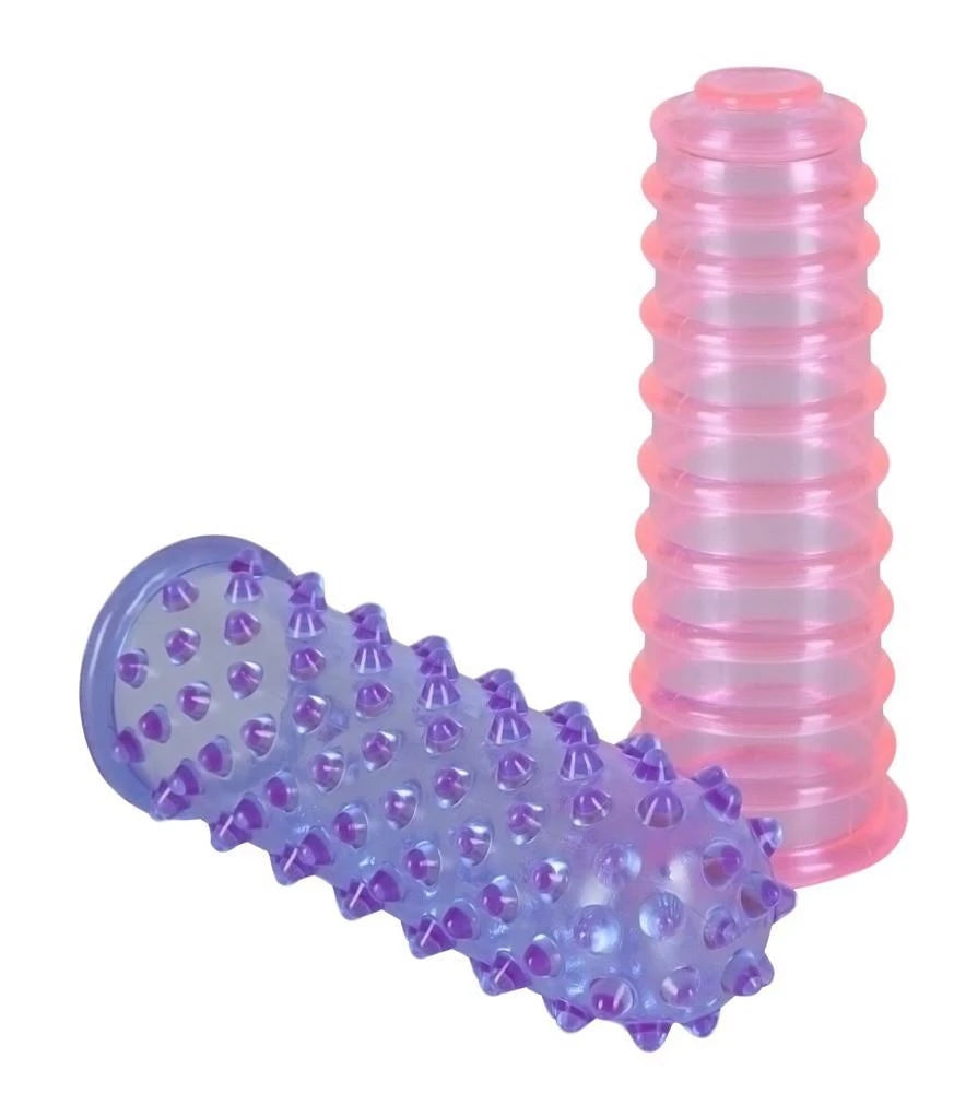 Vibromasseur pour doigt – violet 8 cm