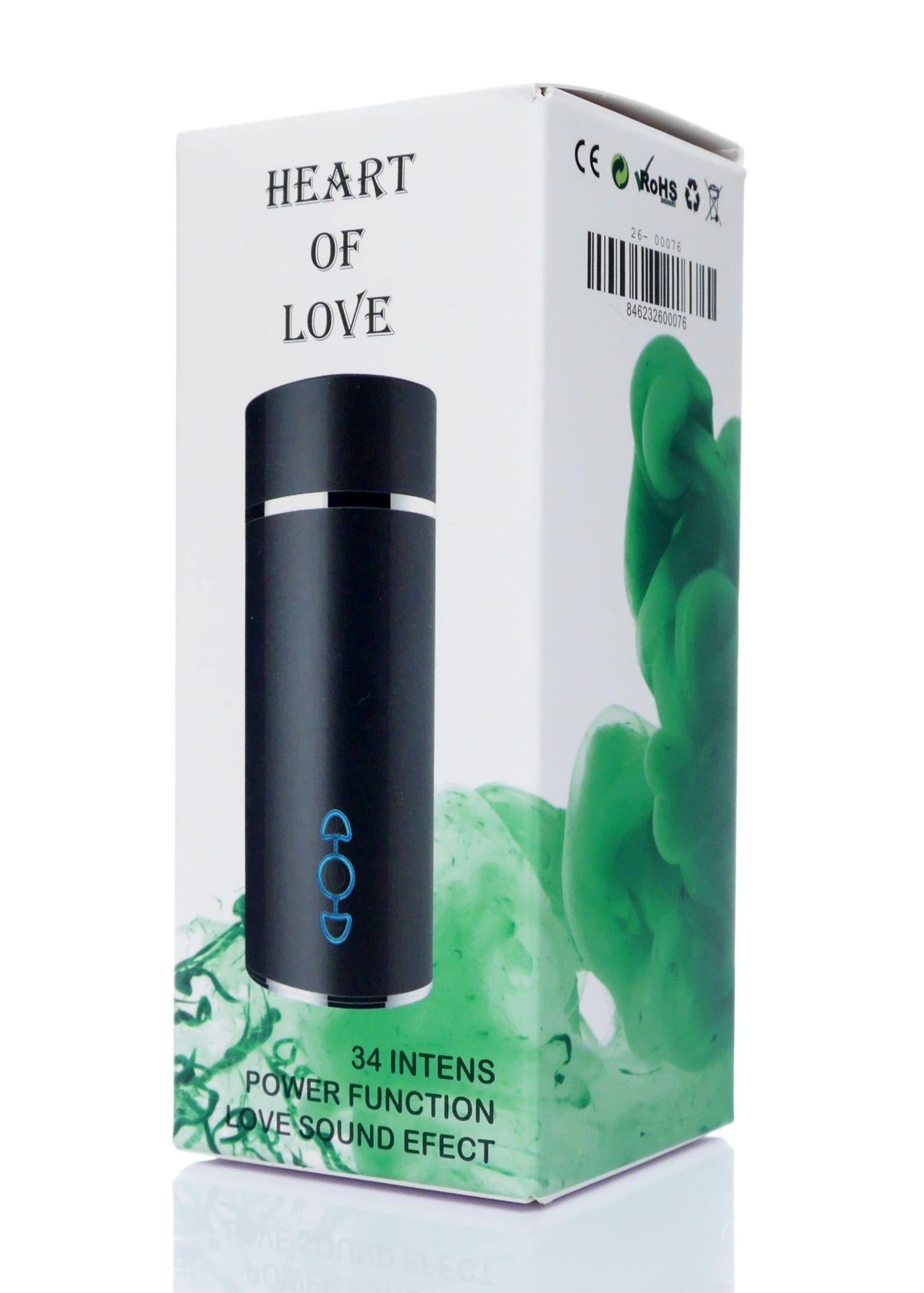 Masturbateur-Vagin Cœur d'amour 34 fonctions USB