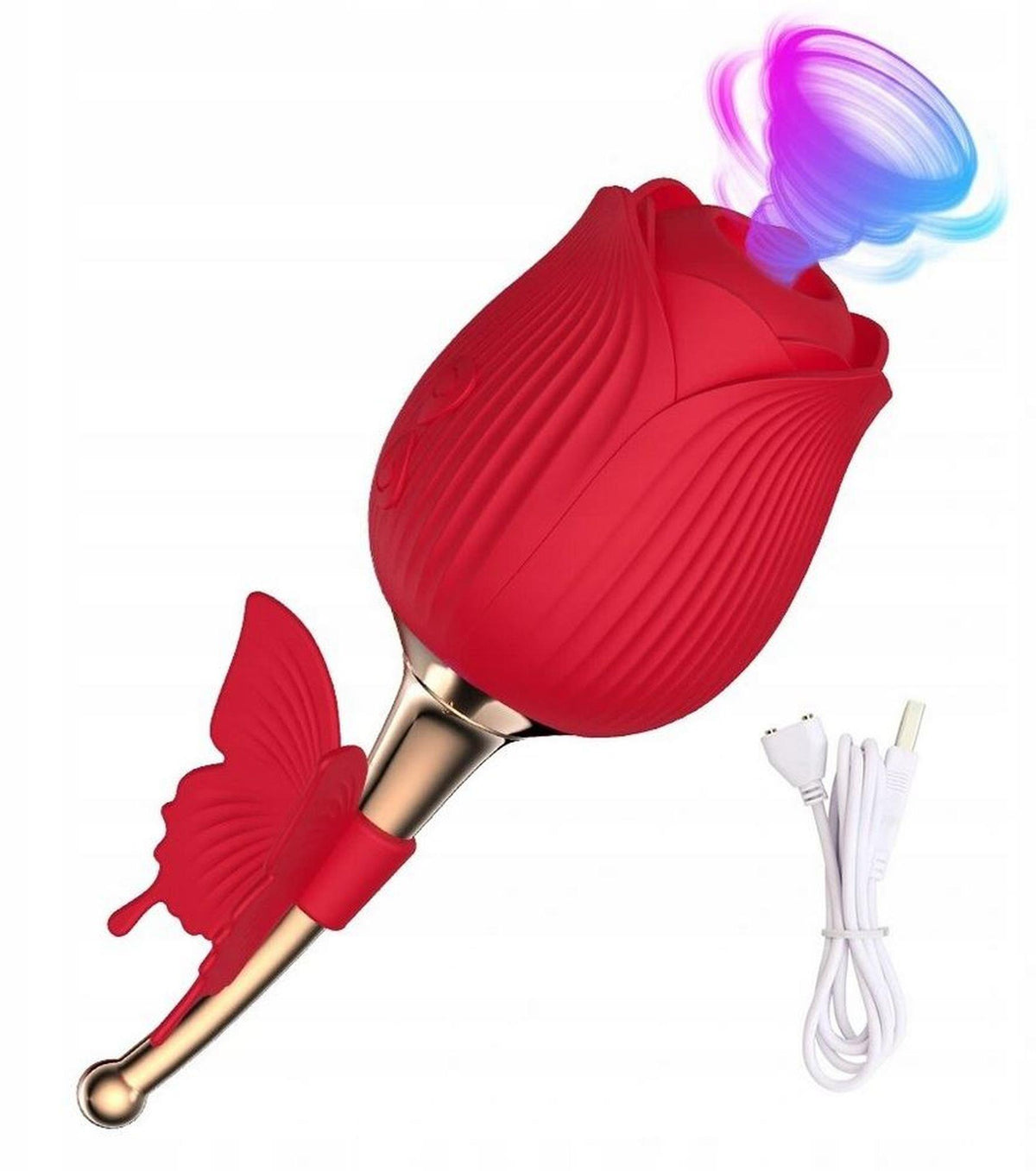 Estimulador de clitóris Flirting Partner 10 funções – recarregável, vermelho | Favorites
