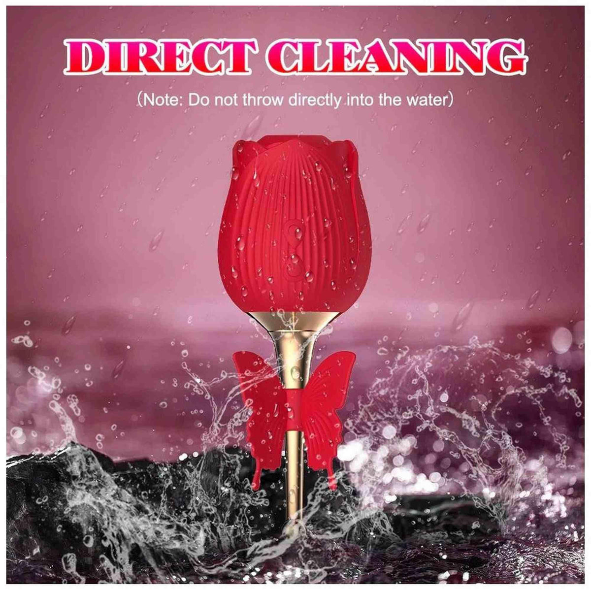 Estimulador de clitóris Flirting Partner 10 funções – recarregável, vermelho | Favorites