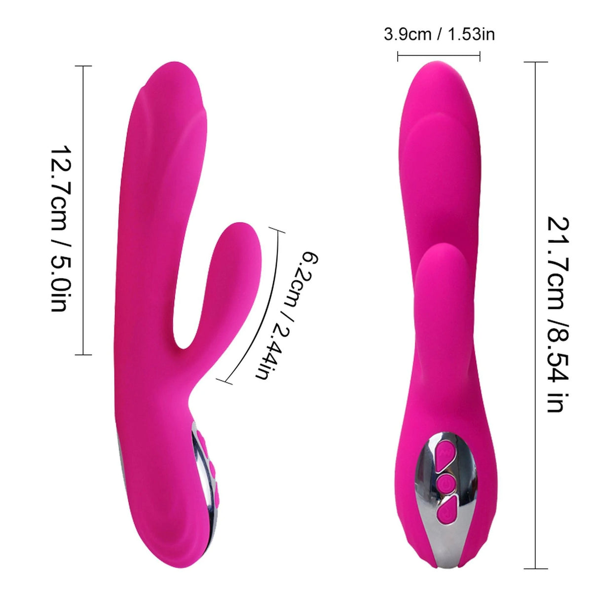 Vibratore rabbit Joker Stick 10 funzioni – ricaricabile, riscaldante, fucsia | Favorites