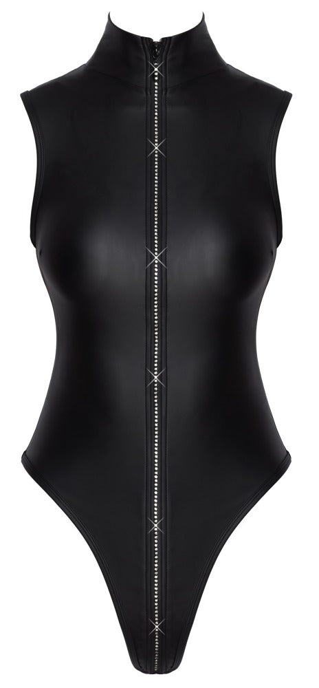 Body – con cremallera, largo, negro 26448511041 | Cottelli PARTY