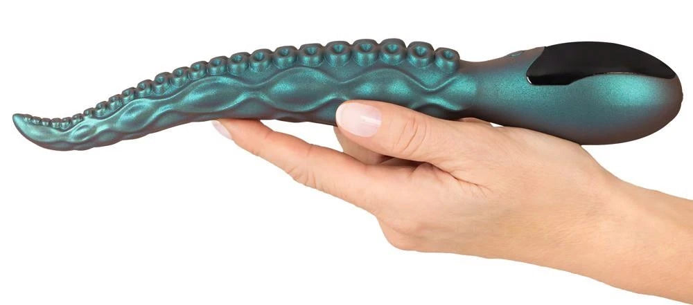 Vibrador clásico Octo 9 funciones – recargable, turquesa | Beasty Cocks