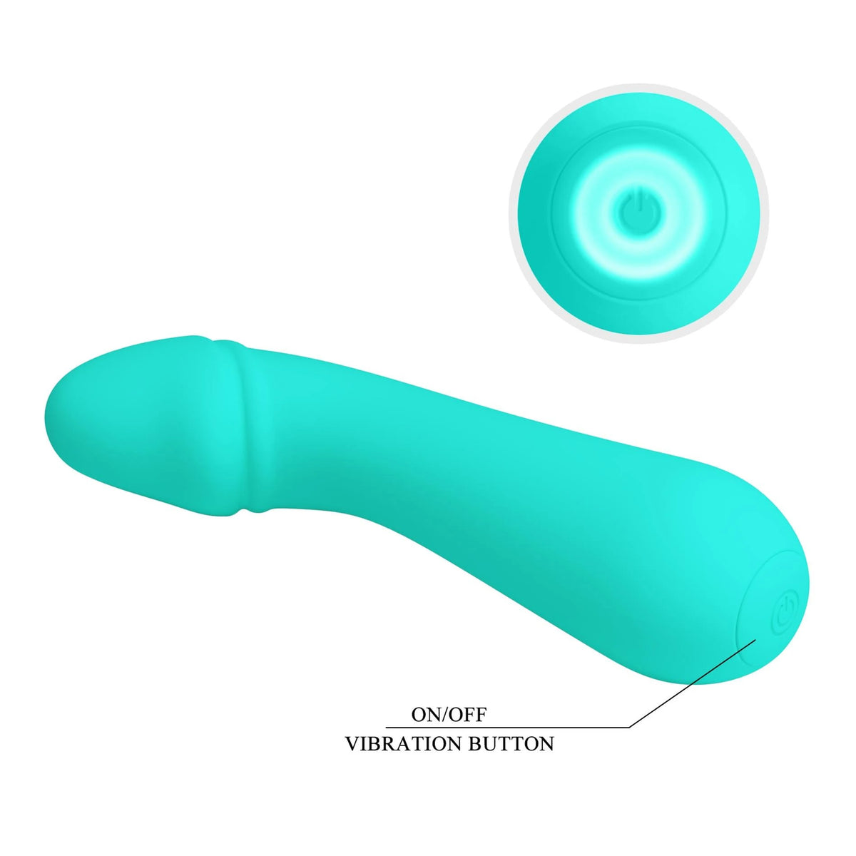 Vibrador punto G Cetus 12 funciones – recargable, verde | Pretty Love