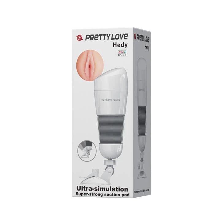 Masturbatore Hedy – vibrante, bianco | Pretty Love