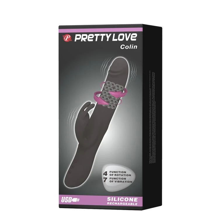 PRETTY LOVE - COLIN, USB, 7 vibrations, 4 rotations