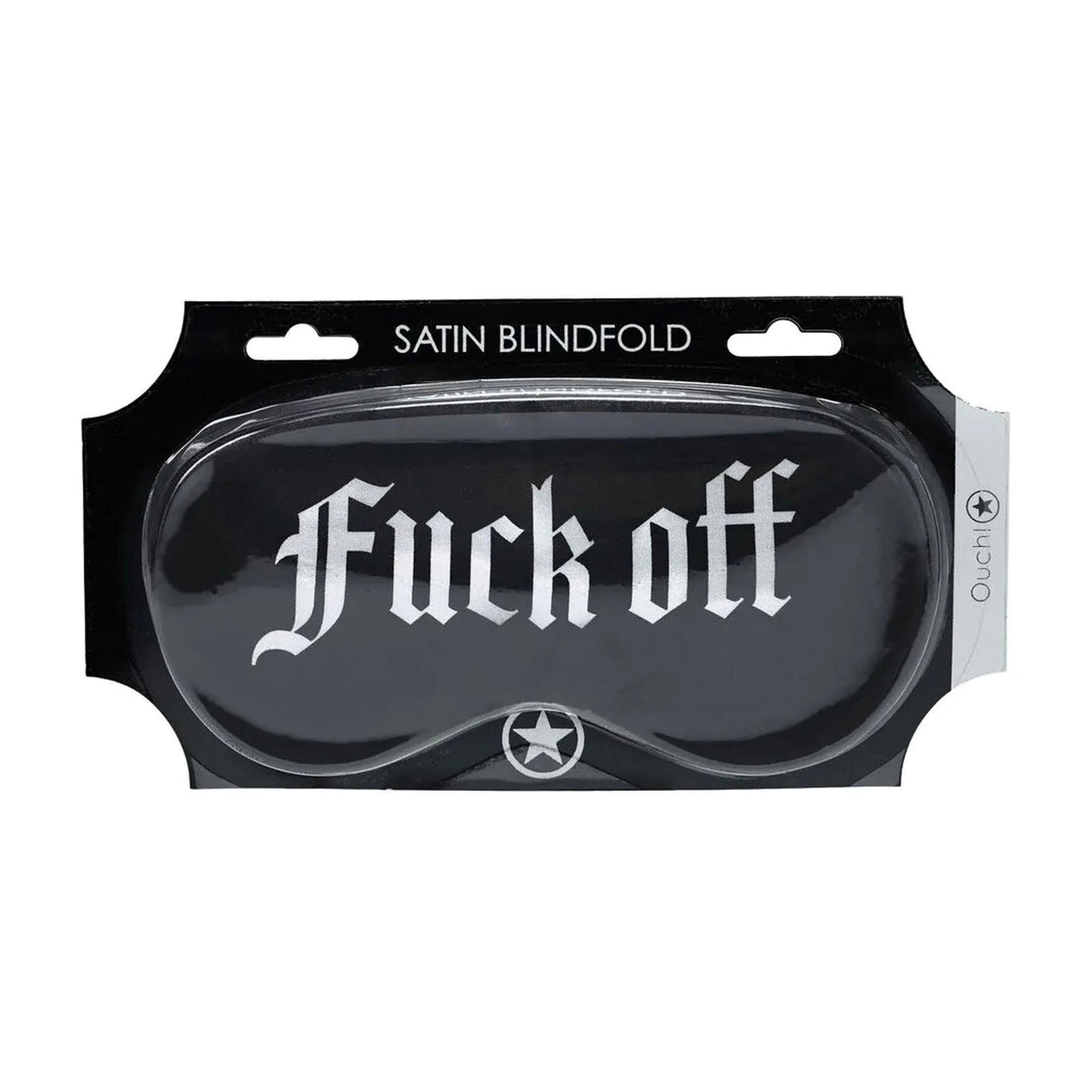 Maschera Fuck Off Printed – nera | Ouch!